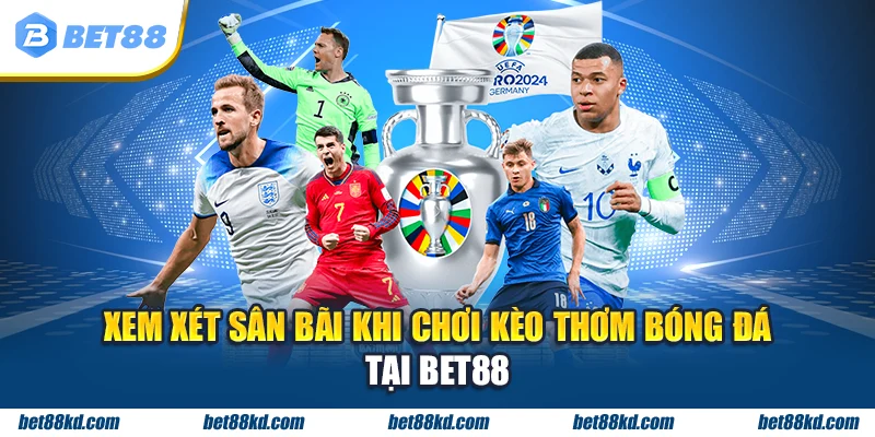 Xem xét sân bãi khi chơi kèo thơm bóng đá tại BET88